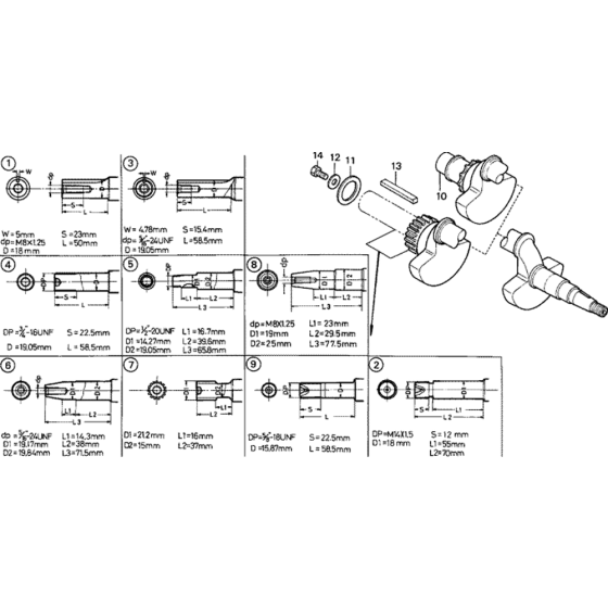 Crankshaft Assembly for G150