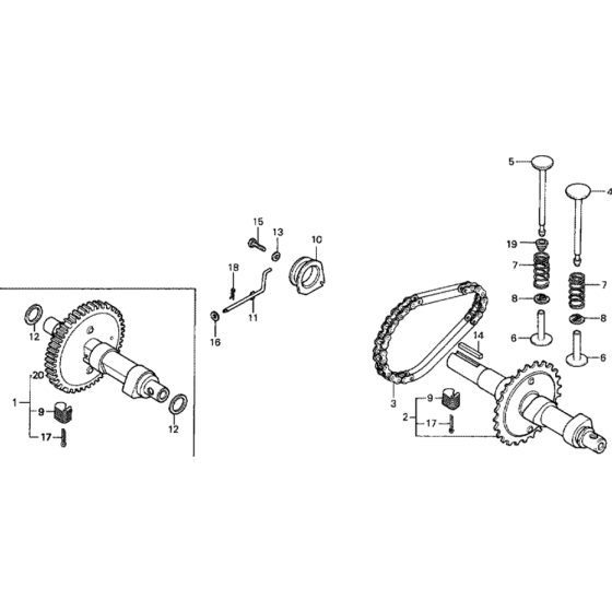 Camshaft Assembly for Honda G150