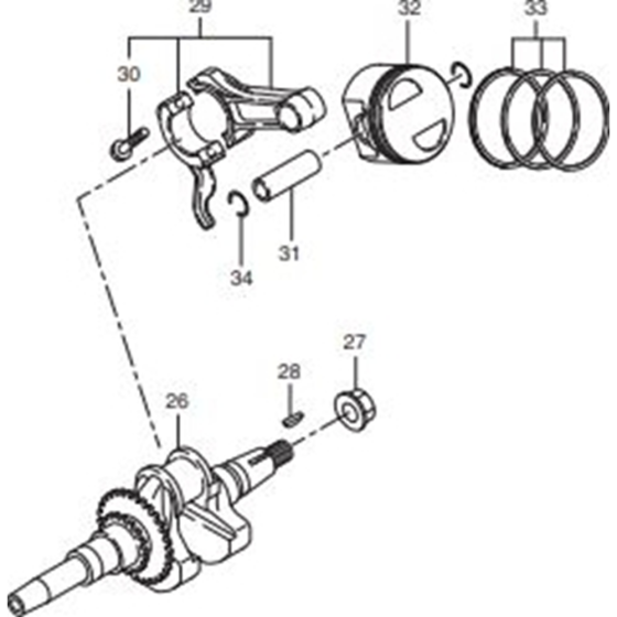 Piston Assembly for Makita