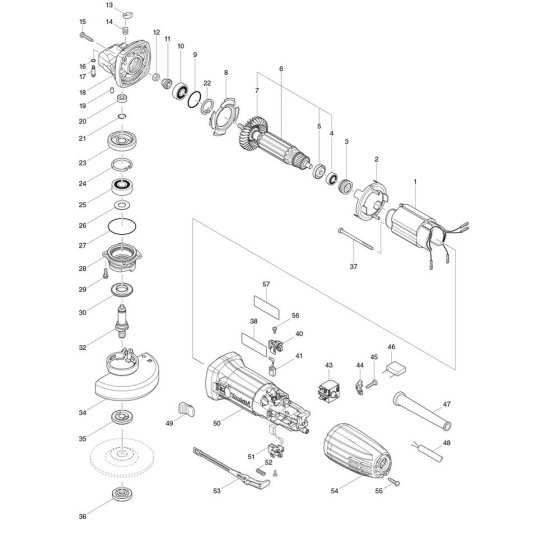 Makita GA4030R Assembly