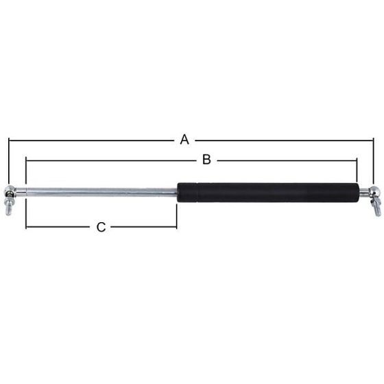 Damper / Gas Strut A - 500mm, B - 450mm, C - 200mm, 450 Newtons