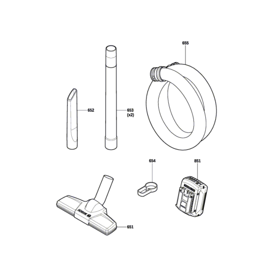 Battery Vacuum Cleaner Assembly