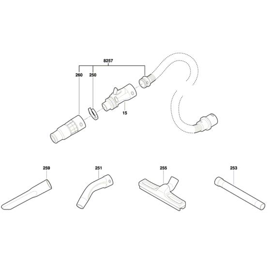 Wet/Dry Extractor Assembly