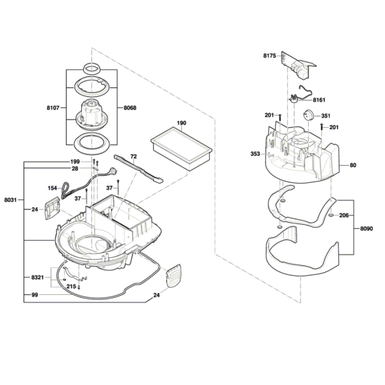 Extractor Assembly for Bosch