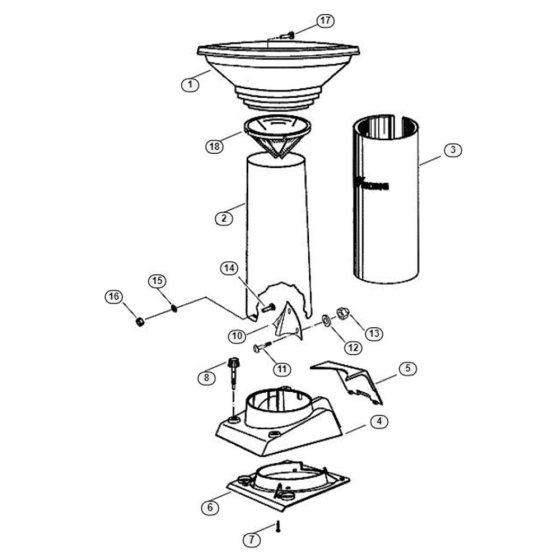 Funnel Assembly for GB 370