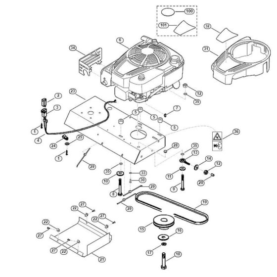 Engine, Drive Assembly