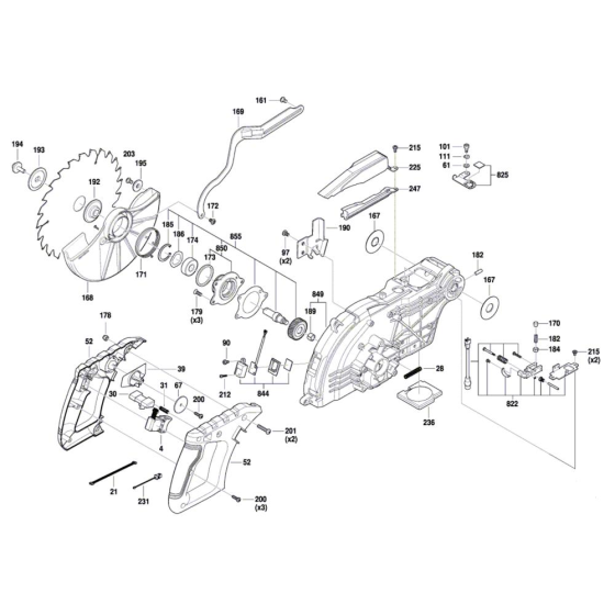 Mitre Saw Assembly for Bosch