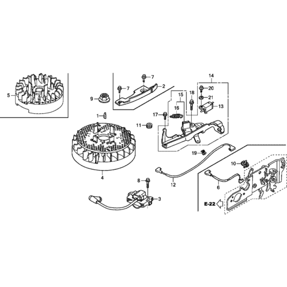 Flywheel Assembly for Honda