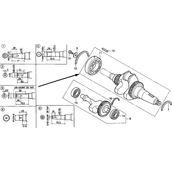 Crankshaft Assembly for Honda GD411