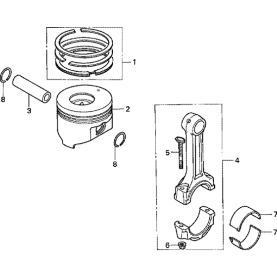 Piston Assembly for Honda GD411