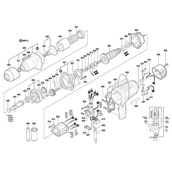 Impact Wrench Assembly for Bosch