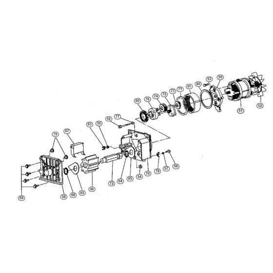 Motor, Cutting System Assembly