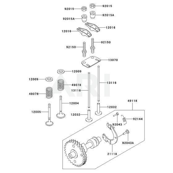 Valve/Camshaft for GE2900A