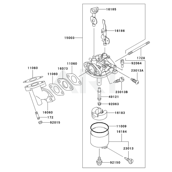 Carburettor for GE2900A