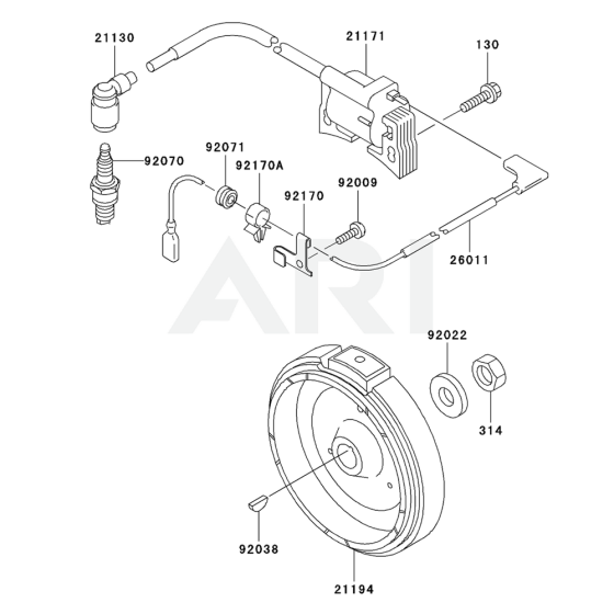 Kawasaki GE2900A Electric Parts