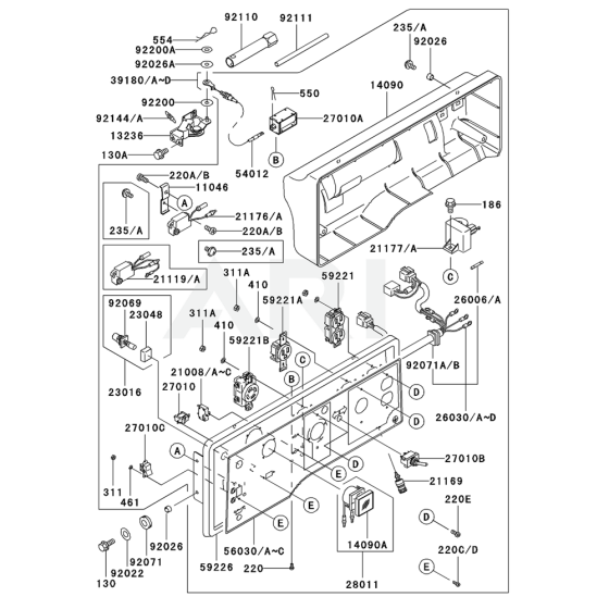 Control Panel for GE4300A