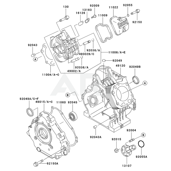 Cylinder / Crankcase for GE4300A