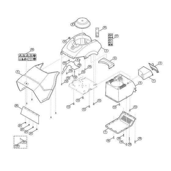 Housing Assembly for GE 450.1