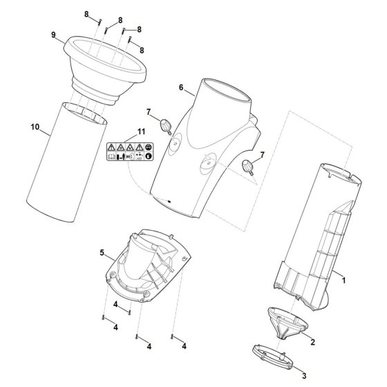 Funnel for Stihl Shredder