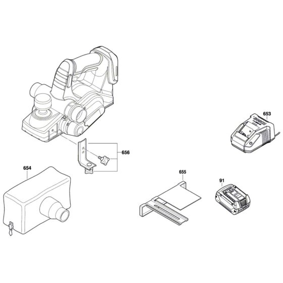 Planer Assembly for Bosch