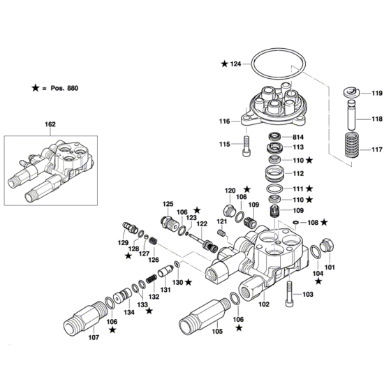 Washer Assembly for Bosch GHP 5-55