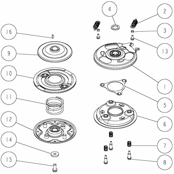 BBC Assembly for OREC GR537PRO (2 Action) Mower