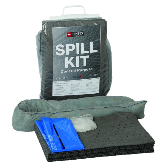 10L General Purpose Sock and Pads Mini Spill Kit