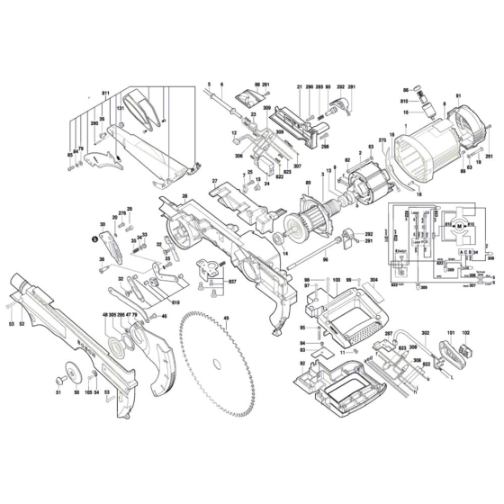 Table Mitre Saw Assembly