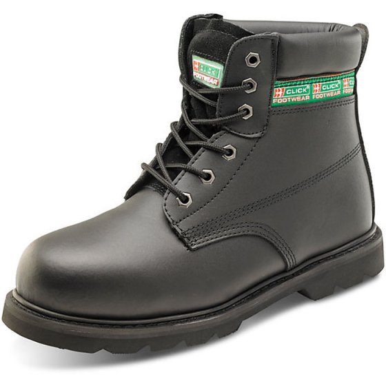 Goodyear Boot Welted 6 Inch Leather Upper 200J Steel Toe Cap Black Size 07
