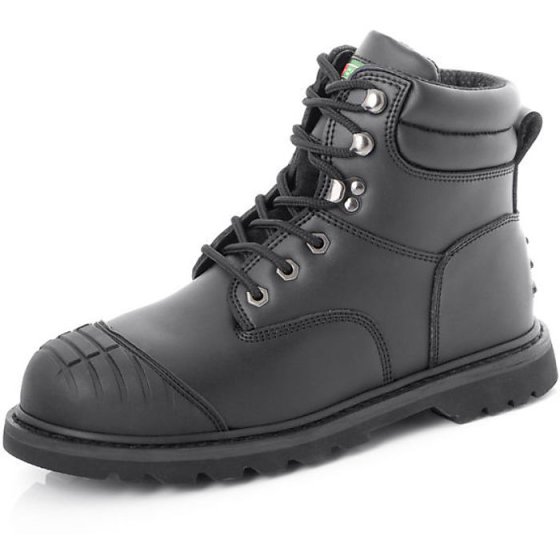Goodyear Welt Boot Steel Toe Cap 200 Joule Scuff Cap Black Size 06