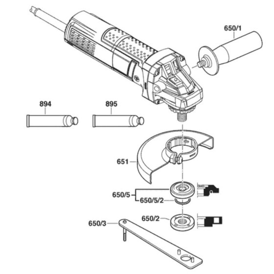Main Assembly for Bosch GWS 750