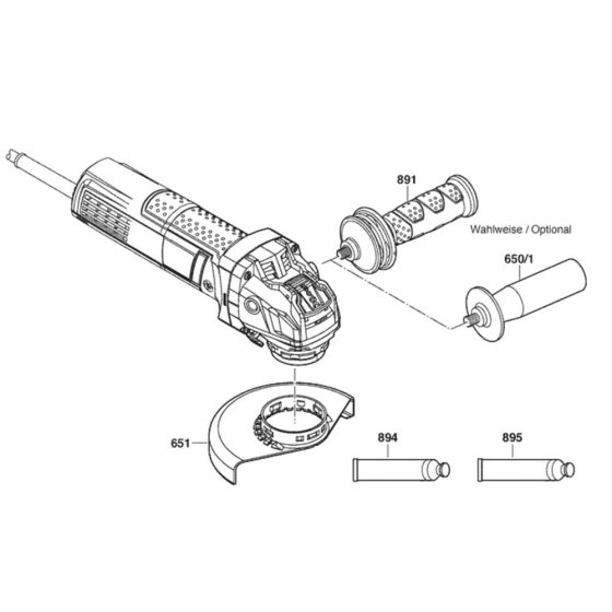 Main Assembly for Bosch GWX 750-115