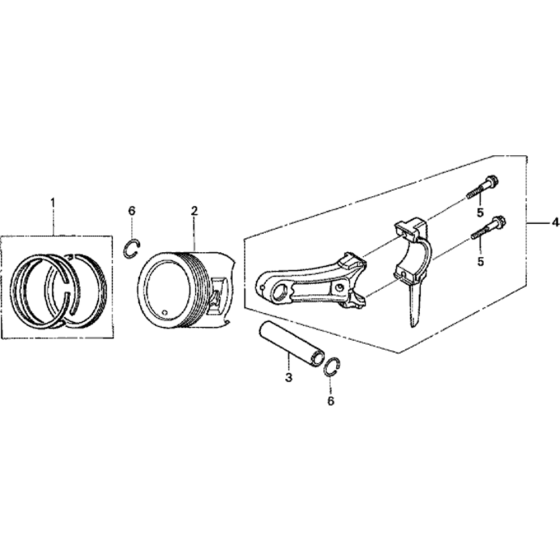 Piston Assembly for Honda GX120T2