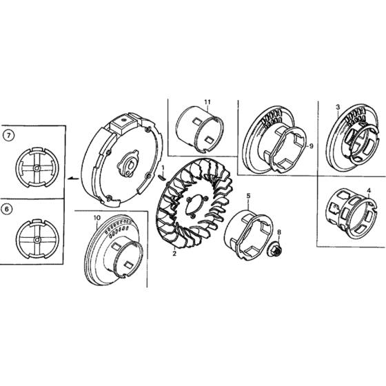 Flywheel Assembly for Honda GX120T2