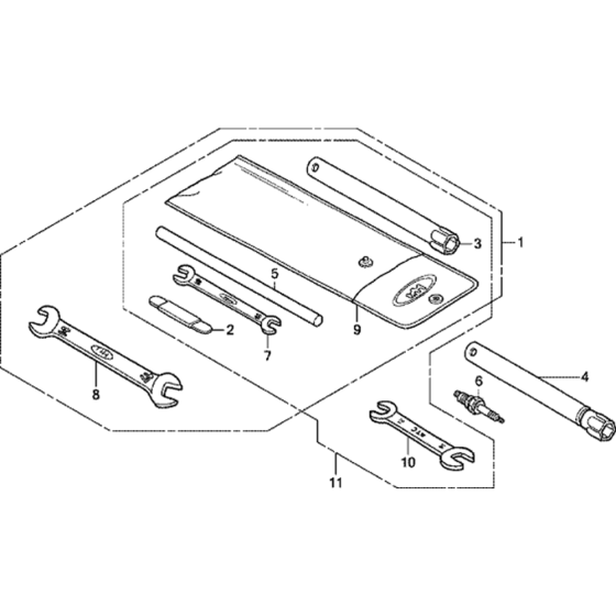 Tool Assembly for Honda GX200T2