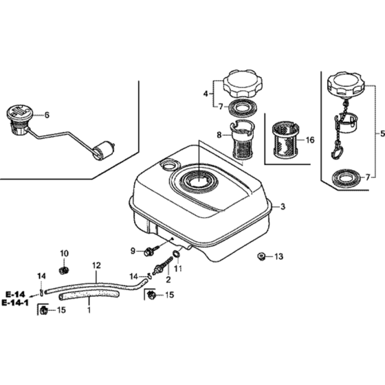 Fuel Tank Assembly for GX200T2