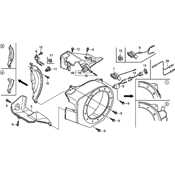 Fan Cover for Honda GX200UT