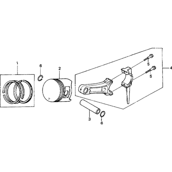 Piston Assembly for Honda GX270T