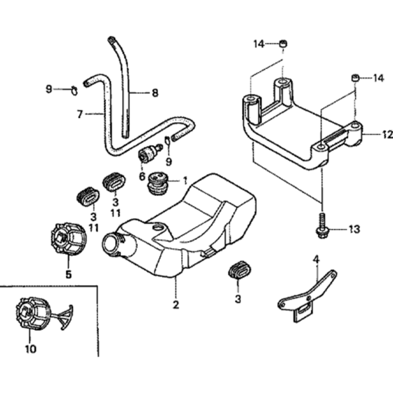 Fuel Tank Assembly for GX31