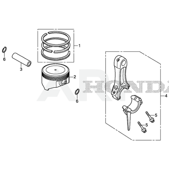 Piston Connecting Rod for Honda