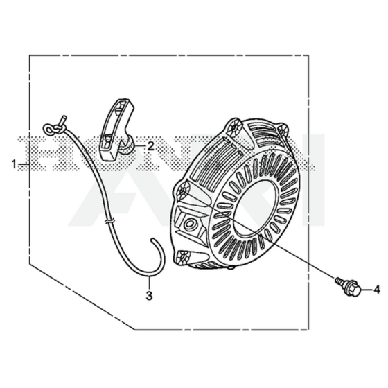 Recoil Starter for Honda GXR120UT