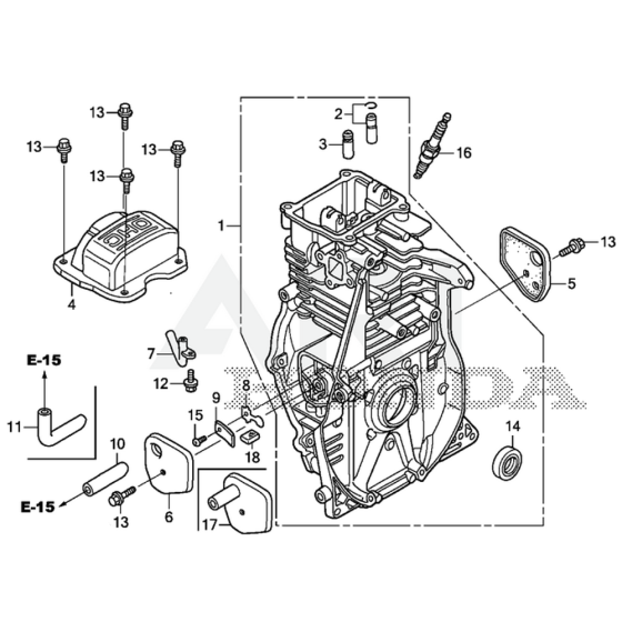 Cylinder Barrel for Honda GXR120UT