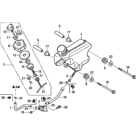 Fuel Tank Assembly for GXV50U