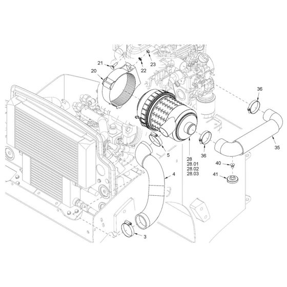 Air Filter System for Hamm HD8