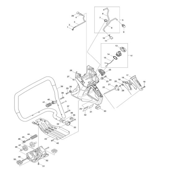 Handle Assembly for Makita EK7651H
