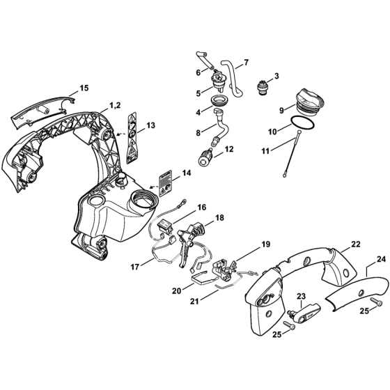 Handle Frame for Stihl BG66