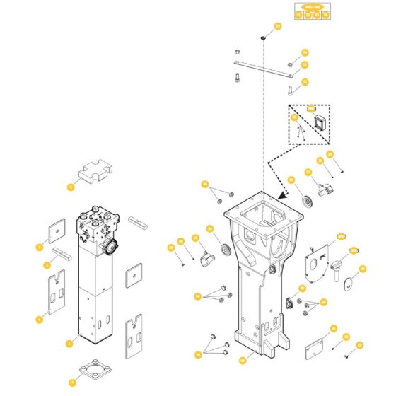 Epiroc HB 3600 Breaker Assembly