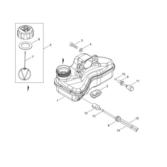 Fuel Tank for ECHO HC-2020