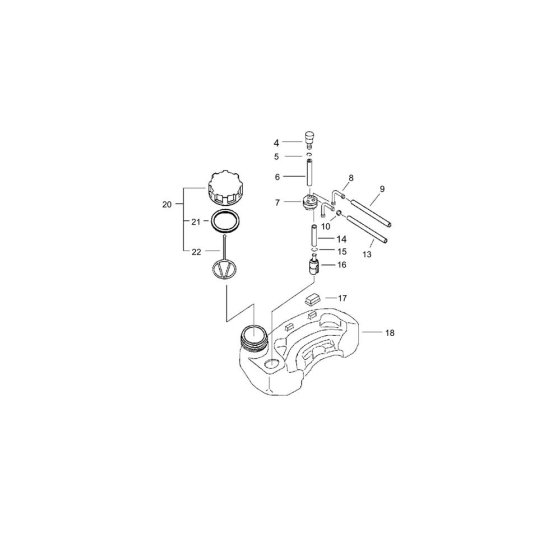 Fuel Tank for ECHO HC-30ES