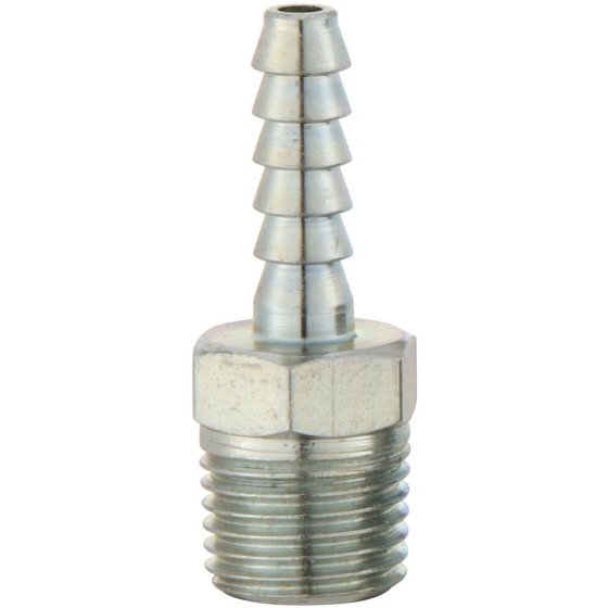 PCL Hose Tail 4.75mm (3/16) I/D Hose To Male Thread R 1/4. - HC1205